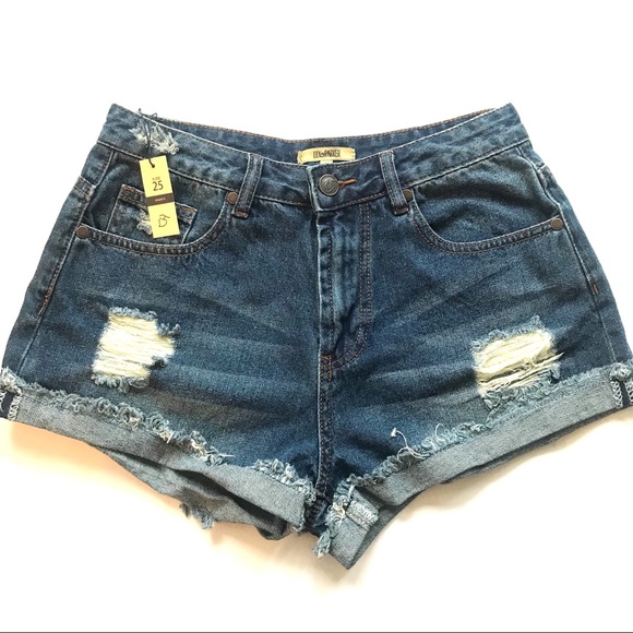 NWT Lily & Parker women’s distressed jean short 25 - Picture 1 of 3